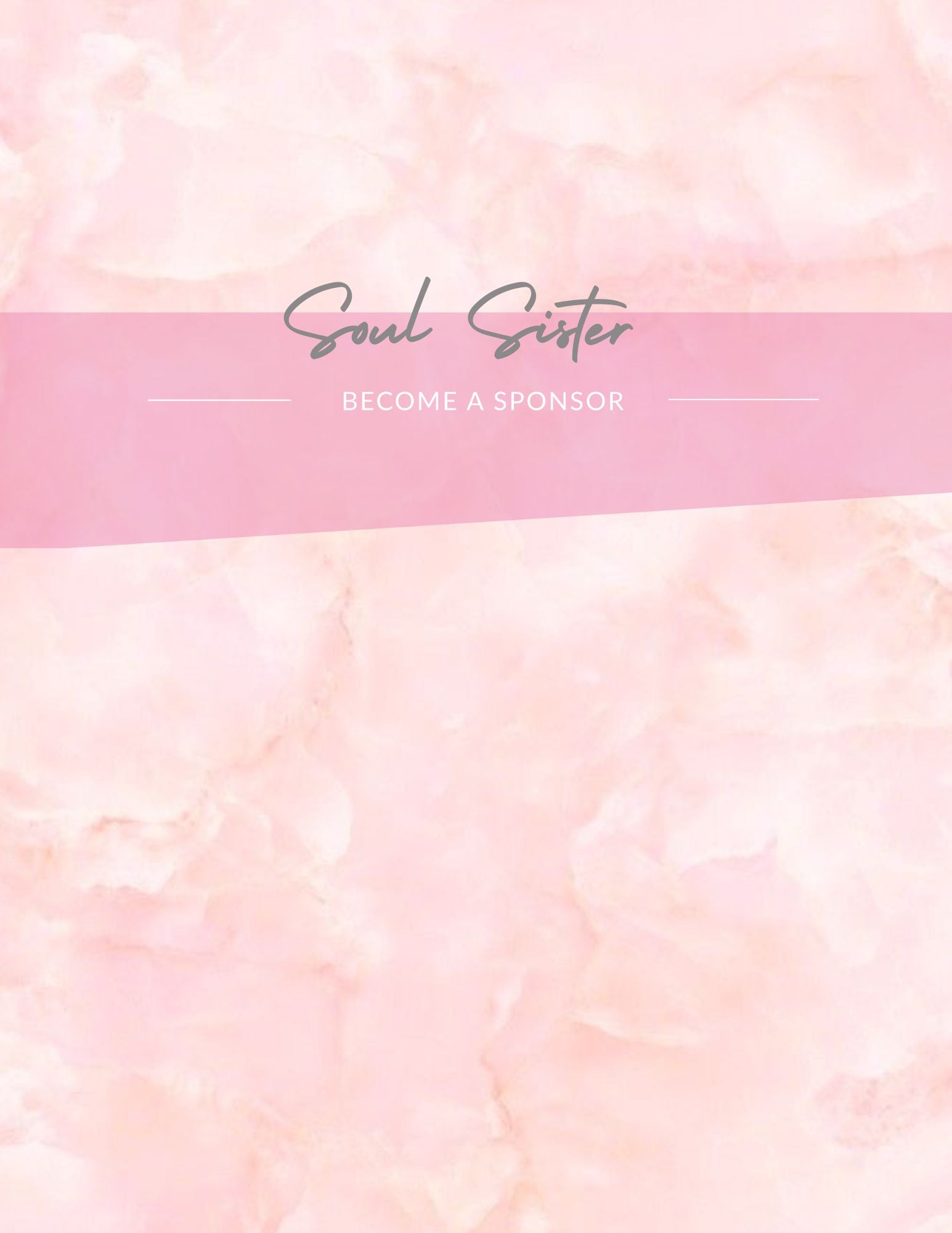 Podcast Soul Sister Sponsorship